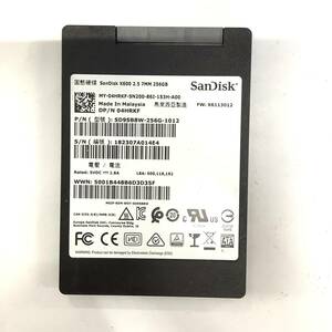 K60514164 SanDisk SATA 256GB 2.5インチ SSD 1点 【中古動作品】