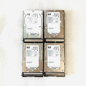 K6051561 HP 600GB SAS 15K 3.5インチ G8マウンタ HDD 4点【中古動作品】