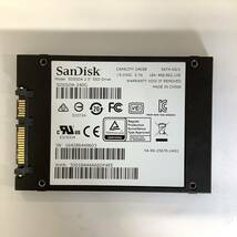 K60516158 SanDisk SATA 240GB SSD 2.5インチ 1点 【中古動作品】_画像2