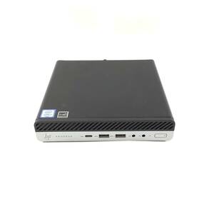 K6051761 HP ProDesk 600 G4 Desktop Mini PC 1点【通電OK、本体のみ、AC欠品】