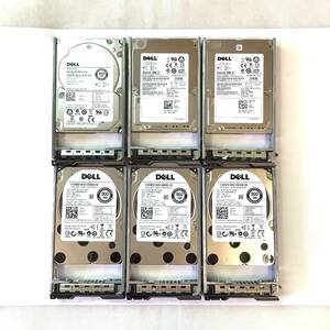 K6051765 DELL 300GB SAS 10K 2.5インチ HDD 6点【中古動作品】