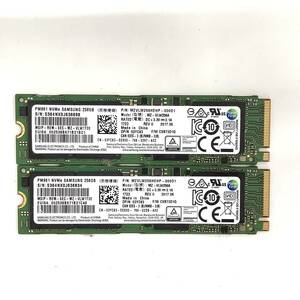 K60523150 SAMSUNG NVMe 256GB SSD 2点【中古動作品】