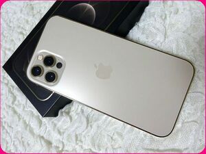 未使用★Appleアップル/iPhone12 Pro/アイフォン/本体/256GB/ゴールドGold/ SIMフリー/残債なし/docomoドコモ/判定〇