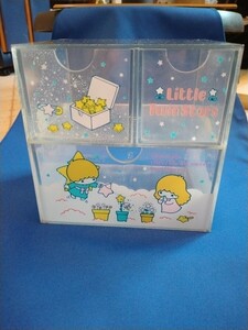  Sanrio ki Kirara Little Twin Stars case Showa Retro miscellaneous goods fancy goods drawer 