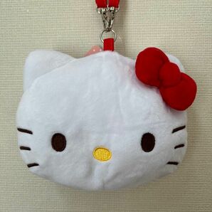 Sanrio サンリオ公式商品フェイスポーチキティちゃんハローキティ　キーホルダー