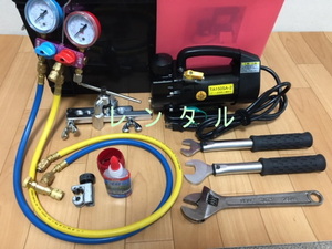 7 days rental [ air conditioner installation tool rental SET④-1] vacuum pump simple flair tool gauge ma knee Hold SET