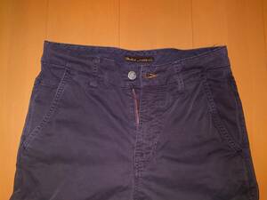 美品 NUDIE JEANS スリムアダム INK BLUE W27 L32 SLIM ADAM ヌーディージーンズ