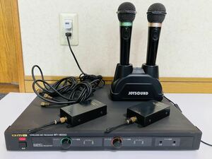 通電確認済みBMB WT-8000レシーバー WM-800ワイヤレス JOYSOUND ワイヤレスマイク JE-70MG 充電器 JW-70C アダプターJW-70CA付き