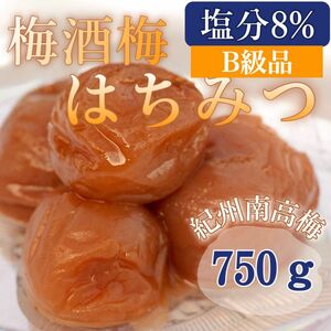 梅酒梅 はちみつ 【完熟 南高梅使用】塩分8% 750ｇ 訳あり