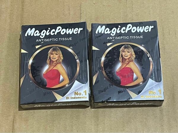 マジックパワーティッシュ MAGIC POWER TISSUE ウエットティッシュ スーパーマジックマン 6枚入 2箱