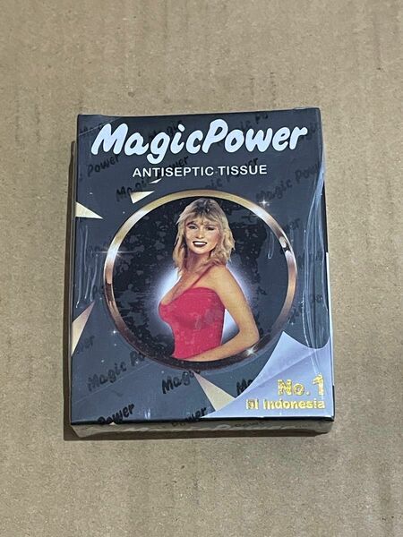 マジックパワーティッシュ MAGIC POWER TISSUE ウエットティッシュ スーパーマジックマン 1箱 6枚