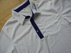  Gamakatsu Gamakatsu short sleeves dry polo-shirt L white fishing fishing 