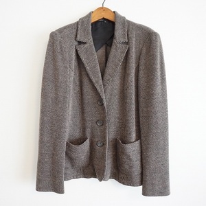 #wnc Max Mara we k end Maxmara WEEKEND jacket XL black gray beige group large size lady's [878260]