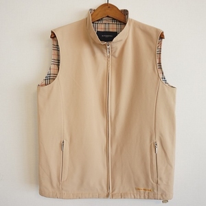 #anc Burberry BURBERRY Golf GOLF the best * gilet L beige check Zip up lady's [805618]