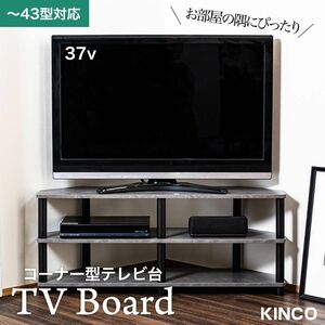 テレビ台 コーナー用 幅100cm 43型対応 収納棚 組立簡単 工具不要 TVC EB