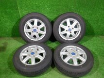 ダンロップ　１４５／８０Ｒ１３　２０２２年製夏タイヤ４本　ＦＥＩＤホイール付　１４５／８０／１３★7298　A-11_画像1