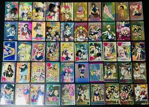 Карта Sailor Moon Daskira Card 50 Wisms Dub No Amada PP Card Main B Bullet Bump Plastic Card Первое издание Sailor Moon Carddass Prism Card