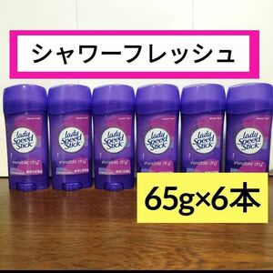 【65g×6】　レディスピードスティック　シャワーフレッシュ　デオドラント　制汗剤