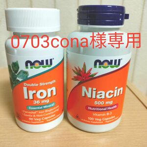 ナウフーズ　ナイアシン 500mg ビタミンB3 100粒 NOW Foods