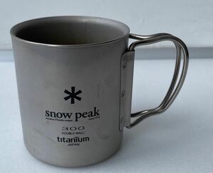 snow peak（スノーピーク）チタンマグカップ　300ml &ダブルマグ シリコーンリッド 300用