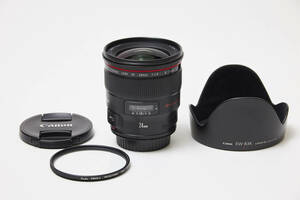 【美品】 CANON EF 24mm F1.4L II USM 保護フィルター付 キヤノン EF2414L2