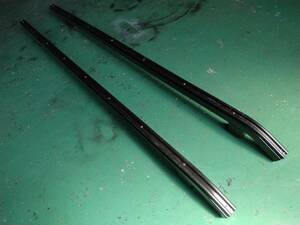 2) used for trailer steel made rail 2 pcs set total length approximately 197cm