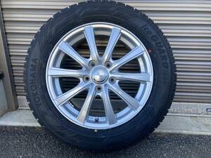 インターミラノ AZsports NR-10 アルミホイール 16インチ 16×6.5J+53 PCD114.3 5穴 / ヨコハマ アイスガード iG60 205/60R16 2023年製 1本