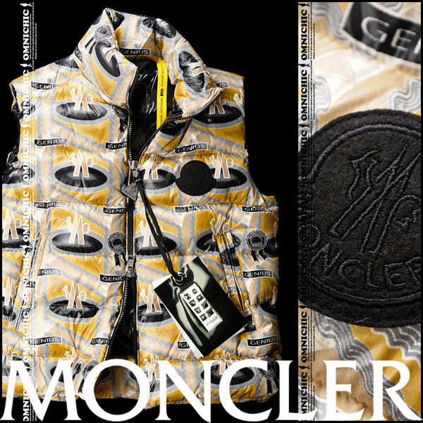 ■ファン・ミンヒョン着/新品20万/安心の国内正規品【2 MONCLER GENIUS 1952 】モンクレールジーニアス/PARKERモノグラムダウンベスト1/S~M