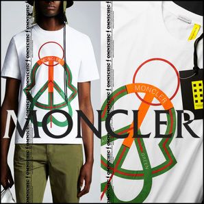 ■安心の国内正規品/新品【2 MONCLER GENIUS CRAIG GREEN】モンクレールジーニアスクレイググリーンビックロゴグラフィックTシャツL伊製