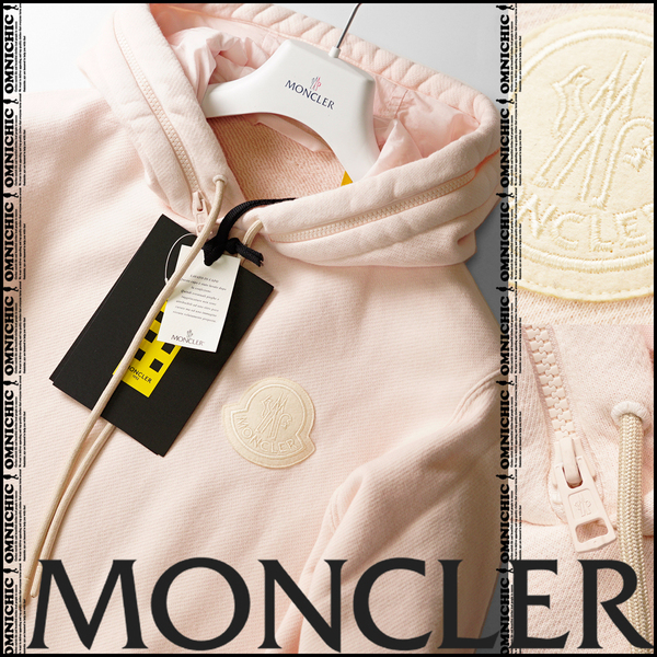 国内正規品ビックワッペン■新品117000円【2 MONCLER GENIUS 1952 】モンクレールジーニアスガーメントダイジップパーカーXL/8G00008ピンク