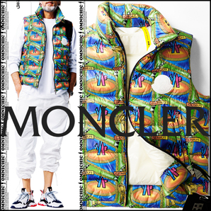 ■LEON記載モデル/新品20万■安心の国内正規品【2 MONCLER GENIUS 1952 】モンクレールジーニアスPARKERモノグラムダウンベスト3/L~XL