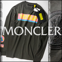 ■安心の国内正規品/人気のビックロゴプリント【2 MONCLER GENIUS 1952 】モンクレールジーニアス清潔感抜群アッシュ色ロンTシャツS/長袖_画像1