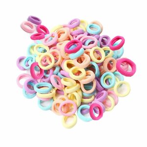 [ special price commodity ] Kids small hair accessory baby hair elastic girl . rubber hair ornament child black colorful ...100 pcs set 