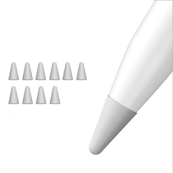 【数量限定】超薄 ケース 柔らかい 保護 ペン先 滑り止め ペン先 静かな アップルペンシル （第1、2世代 10個入 シリコン