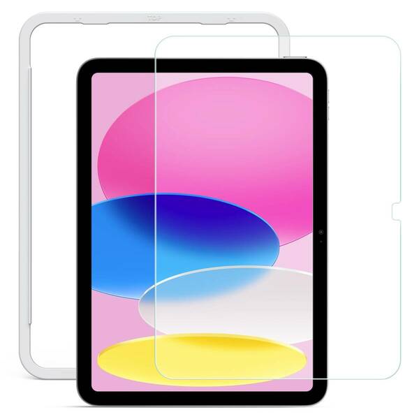 【在庫処分】保護フイルム ガラス 強化 iPad iPad ガイド枠付き 10世代 フイルム 用 対応 2022) インチ NTB