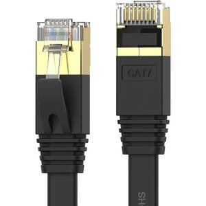 【特価商品】やわらか スリム ツメ折れ防止 ブラック RJ45 イーサネット モデム CAT7準拠 ルータ 10Gbps/600M