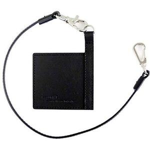 [ stock disposal ] wallet chain [S size ] wallet card attaching original leather ( black ) [i-story]