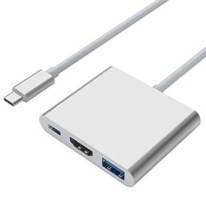 【在庫セール】HDMI/USB3.0/Type-Cハブ変換3-in-1 解像度4Kサポート 変換アダプター HDMI to Mac
