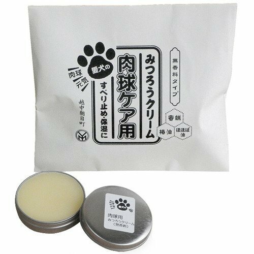 【数量限定】尾山製材株式会社 みつろうクリーム愛犬の肉球ケア用 無香料 10g