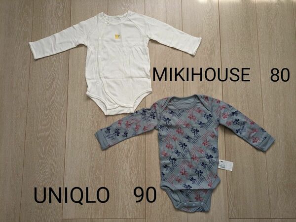 【2枚セット】MIKIHOUSE & UNIQLOベビー肌着