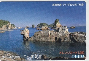 ＪＲ西日本「那智勝浦・ラクダ岩と紀の松島」使用済み