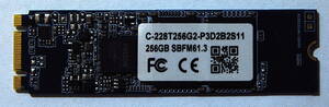 M.2 SSD 2280 SATA 256GB Crucial 使用時間 213時間 動作確認済み 送料無料