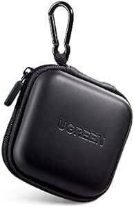 UGREEN イヤホンケース ケーブルカバー ミニボックス 内側ネットポケット付き 充電アダプタ USBメモリ Airpods B