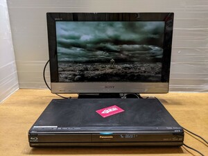 IY1795 Panasonic DIGA DMR-BR550 2009年製 Blu-ray/パナソニック/ディーガ/ブルーレイ 手持ちのDVDで再生確認OK 動作品 現状品 