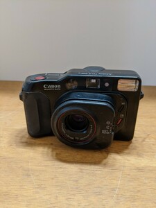 IY1380 Canon AutoBoy TELE compact film camera LENS 40/70mm 1:2.8/4.9/ Canon electrification only verification other operation not yet verification present condition goods JUNK