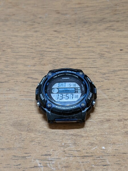 IY1655 CASIO W-S210H TOUGH SOLAR デジタル腕時計/デジタルウォッチ/腕時計/メンズ/タフソーラー/カシオ 動作品 現状品 送料無料
