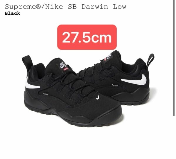 Supreme × Nike SB Darwin Low Black シュプリーム × ナイキ SB ダーウィン ロー ブラック