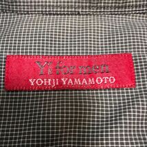 1円~ Yoji Yamamoto Y’s for men 長袖 長袖シャツ ワイシャツ グレー 格子 古着 メンズ ビンテージ _画像6