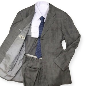 1 jpy ~ [ gentleman. ..]MARGARET HOWELL Margaret Howell suit setup jacket wool L gray men's business business trip 