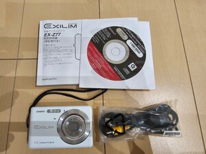 中古　 CASIO EXILIM EX-Z77 エクシリム コンパクトデジタルカメラ　ホワイト